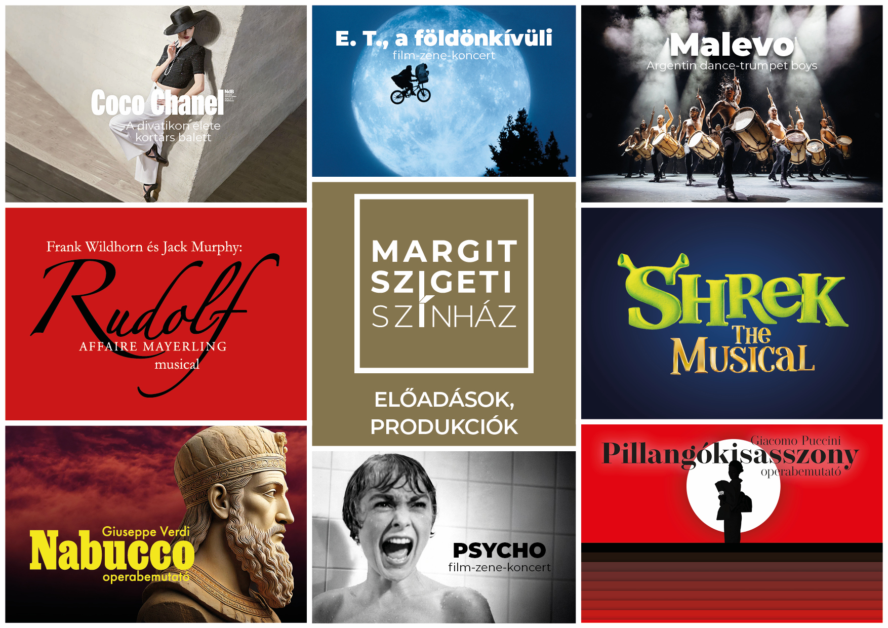 A Margitszigeti Színház 2025 évi programajánlata